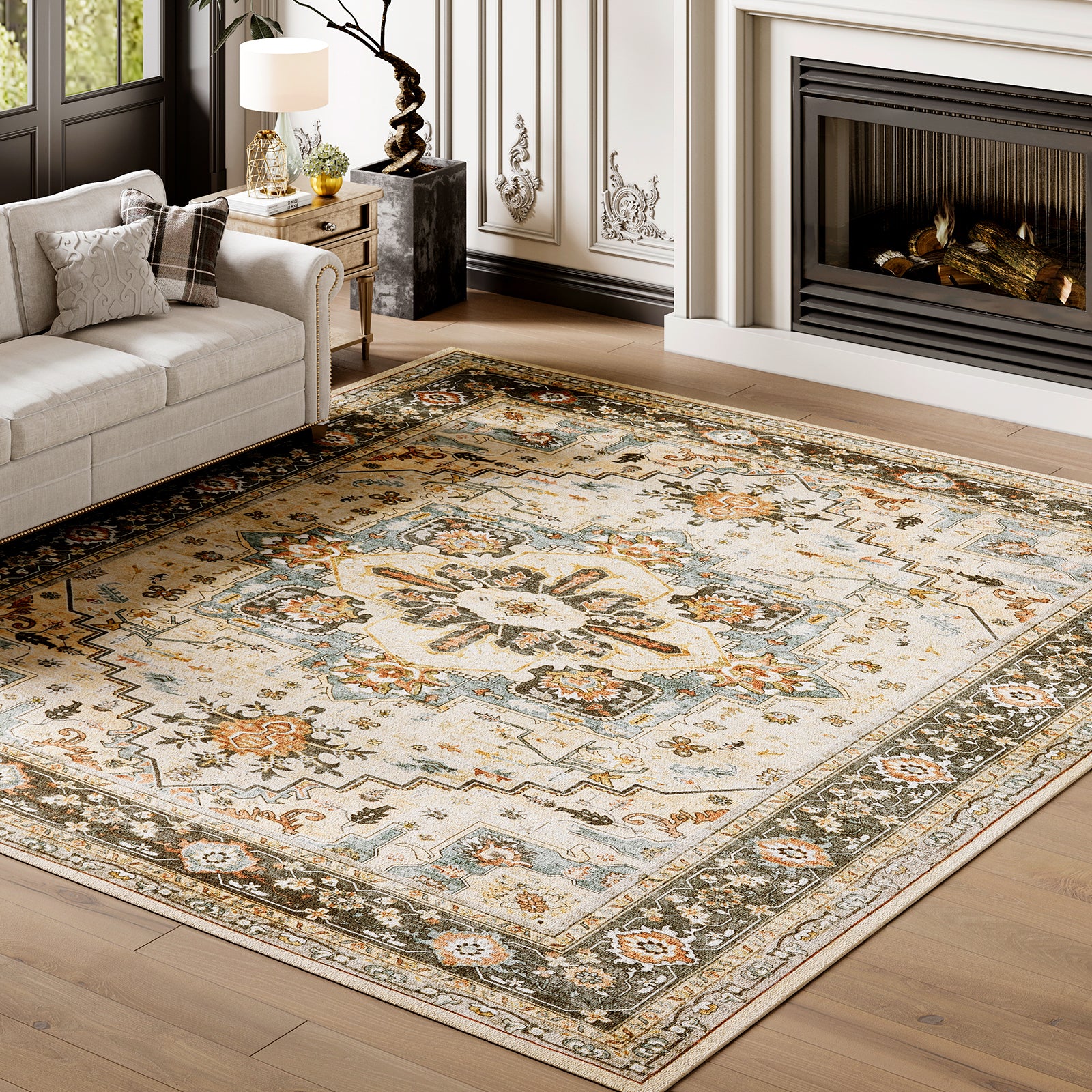 Traditional Living Room Area Rug