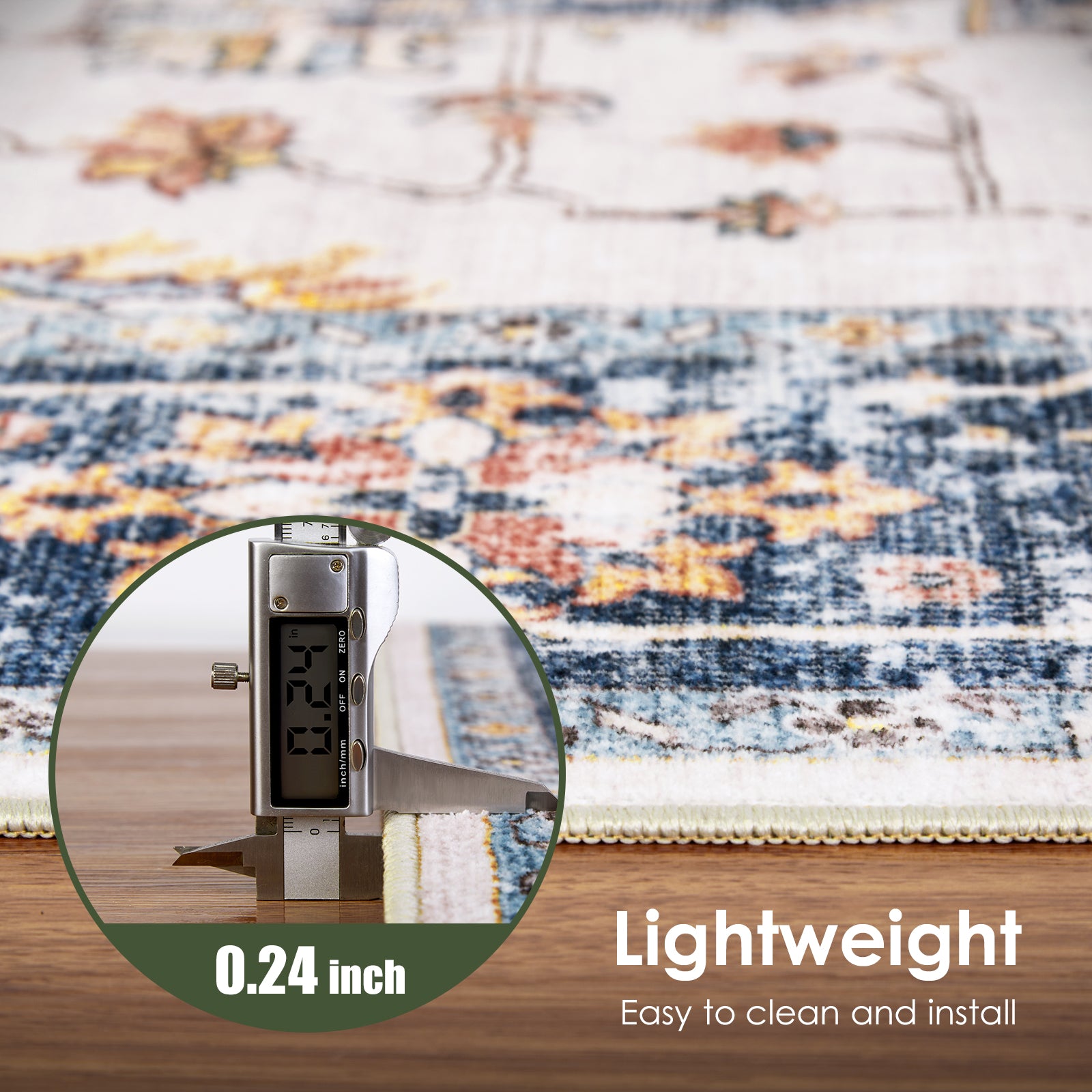 Vintage Living Room Area Rug