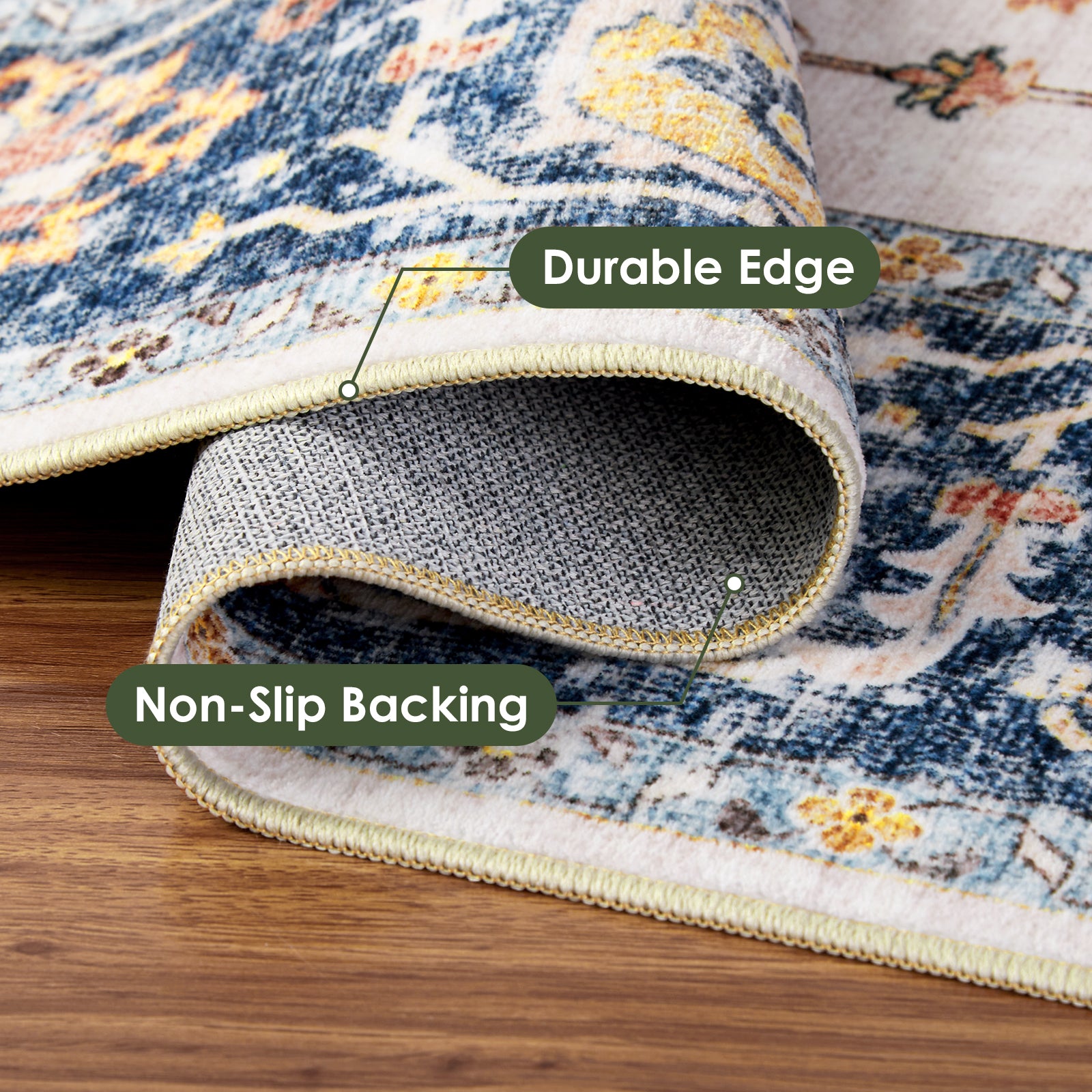 Vintage Living Room Area Rug