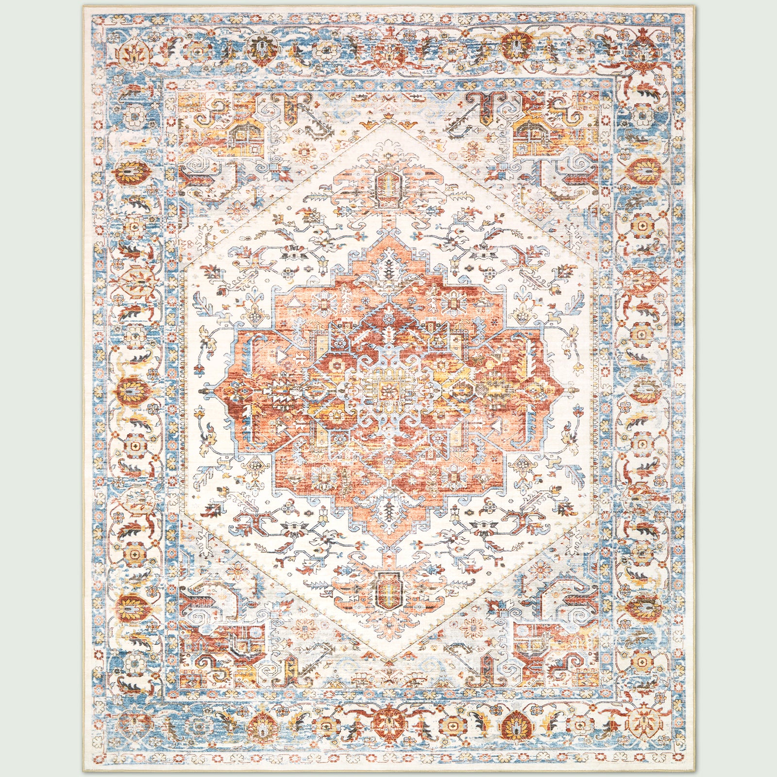 Boho Living Room Area Rug