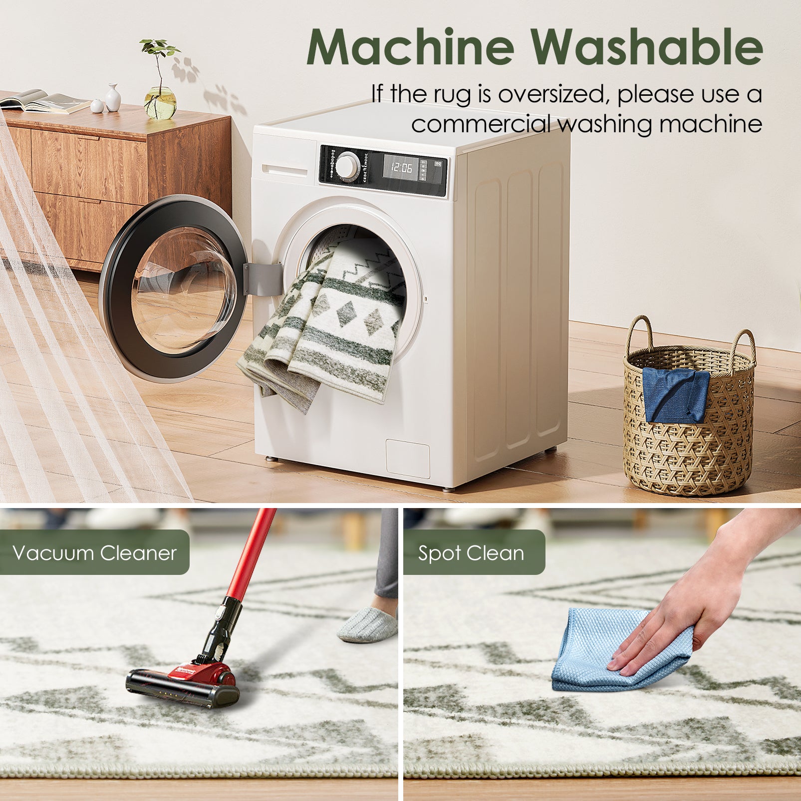 Geometric Living Room Area Rug