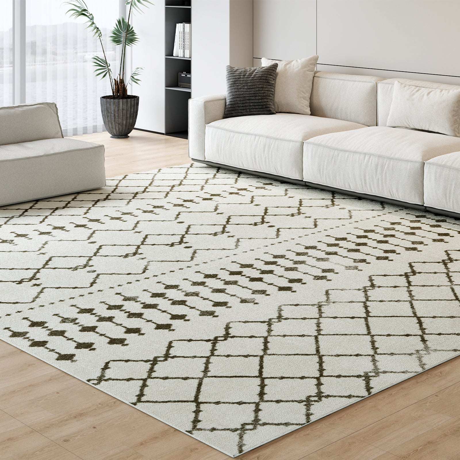 Moroccan Living Room Area Rug