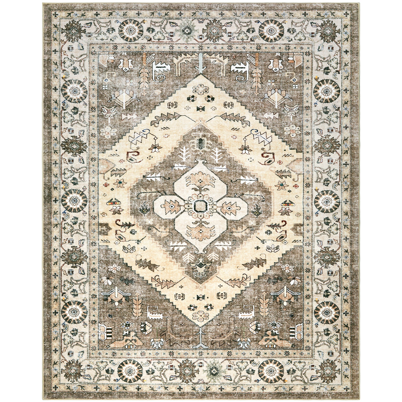 Boho Living Room Area Rug