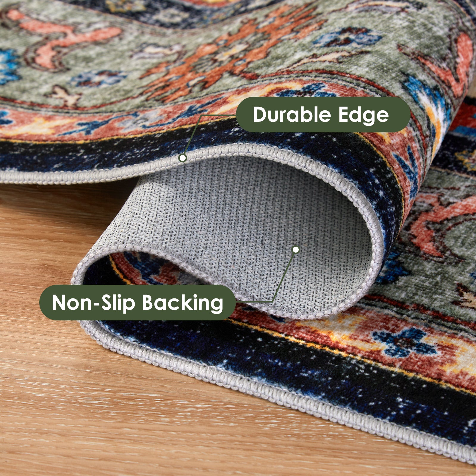 Boho Living Room Area Rug