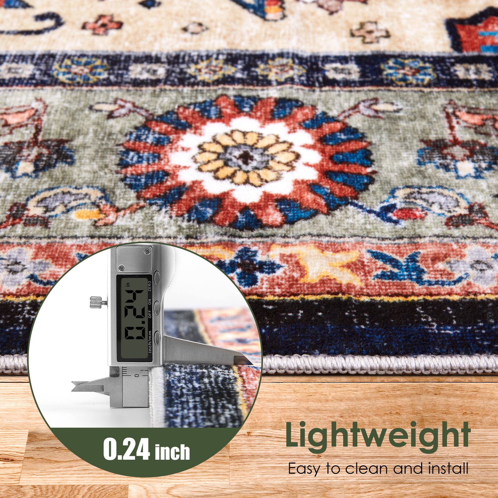 Boho Living Room Area Rug